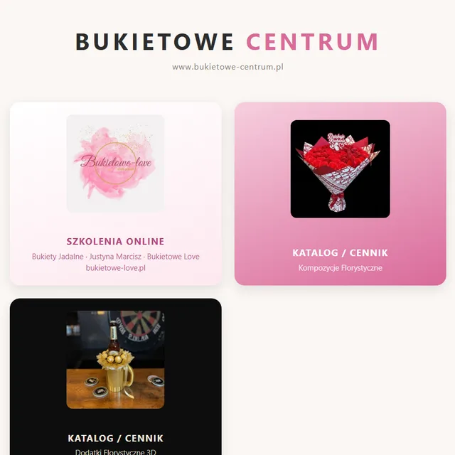 Bukietowe Centrum — katalog dwóch marek