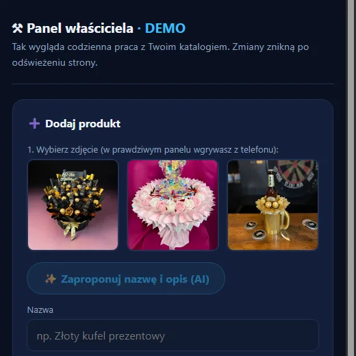 Demo panelu — kliknij „Wypróbuj” wyżej